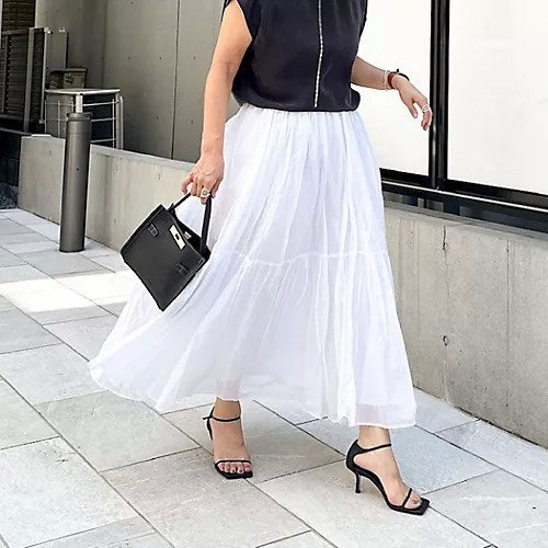 【ノーリーズ/NOLLEY'S】の【MARILYN MOON/マリリーンムーン】ウォッシャブルシアースターチコットンギャザースカート 人気、トレンドファッション・服の通販 founy(ファニー) 　ファッション　Fashion　レディースファッション　Fashion for Women　スカート　Skirts　エレガント 上品　Elegant　ギャザー　Gathered, Ruffled　シアー　Sheer, See-Through　シンプル　Simple, Minimal　ティアード　Tiered, Tiered Style　モダン　Modern, Contemporary　リゾート　Resort, Vacation Style　おすすめ　Recommended / Our Picks　2025年　2025　2025-2026秋冬・A/W　Autumn/Winter 2025–26 AW25–26　 other-1|ID: prp329100004639152 ipo3291000000034028760