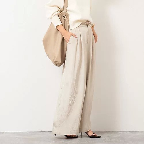 【ノーリーズ/NOLLEY'S】の【WEB&一部店舗限定色アイテム】ウォッシャブルクラッシュサテンワイドパンツ インテリア・キッズ・メンズ・レディースファッション・服の通販 founy(ファニー) https://founy.com/ ファッション Fashion レディースファッション Fashion for Women パンツ Pants & Trousers クラッシュ Distressed, Crashed Style サテン Satin, Glossy Fabric シルク Silk, 100% Silk パターン Pattern, Design Print ランダム Random, Irregular ワイド Wide, Wide Fit 2025年 2025 2025-2026秋冬・A/W Autumn/Winter 2025–26 AW25–26 |ID: prp329100004639155 ipo3291000000034959525