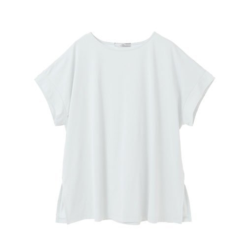 【ジュリエ/Julier】のライトプライム オーバートップス インテリア・キッズ・メンズ・レディースファッション・服の通販 founy(ファニー) 　ファッション　Fashion　レディースファッション　Fashion for Women　トップス・カットソー　Cut & Sew Tops　スポーツウェア　Functional & Stylish Sportswear　コレクション　Collection, Seasonal Line　ショルダー　Shoulder, Shoulder Strap　ストレッチ　Stretch, Stretchy Fabric　スリット　Slit, Slit Detail　ドロップ　Drop Shoulder, Dropped Style　半袖　Short Sleeve, Half Sleeve　無地　Plain, Solid Color　ヨガ　Yoga, Yoga Wear　ランニング　Running, Running Wear, Activewear, Jogging　リラックス　Relax, Relaxed Fit　ワイド　Wide, Wide Fit　ワーク　Workwear, Utility Style　お家時間・ステイホーム　Stay Home / At Home　ホワイト|ID: prp329100004639176 ipo3291000000033439324