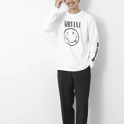 【ノーリーズ グッドマン/NOLLEY'S goodman / MEN】の【GOOD ROCK SPEED】別注 アーティスト/バンド/企業/キャラクター プリントロンT 25AW 人気、トレンドファッション・服の通販 founy(ファニー) 　ファッション　Fashion　メンズファッション　Fashion for Men　インナー　Innerwear　ヴィンテージ　Vintage Style　キャラクター　Character, Licensed Characters　シンプル　Simple, Minimal　長袖　Long Sleeve, Full Sleeve　フロント　Front, Front Design　プリント　Print, Printed Pattern　別注　Limited Edition, Custom Order　リラックス　Relax, Relaxed Fit　ワーク　Workwear, Utility Style　2025年　2025　2025-2026秋冬・A/W　Autumn/Winter 2025–26 AW25–26　other-3|ID: prp329100004639197 ipo3291000000033439478