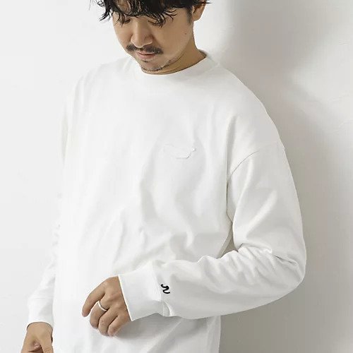 【ノーリーズ グッドマン/NOLLEY'S goodman / MEN】の度詰め引き揃え天竺 クラフトクジラ ワンポイントロンT 25AW インテリア・キッズ・メンズ・レディースファッション・服の通販 founy(ファニー)  ファッション Fashion メンズファッション Fashion for Men 2025年 2025 2025-2026秋冬・A/W Autumn/Winter 2025–26 AW25–26 おすすめ Recommended / Our Picks インナー Innerwear カーディガン Cardigan, Knitwear シンプル Simple, Minimal ジャケット Jacket, Outerwear チェーン Chain, Chain Strap ブルゾン Blouson, Bomber Jacket リラックス Relax, Relaxed Fit ホワイト|ID: prp329100004639199 ipo3291000000033852965