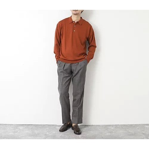 【ノーリーズ グッドマン/NOLLEY'S goodman / MEN】の14G成型 ウォッシャブル NSN長袖ポロニット 25AW 人気、トレンドファッション・服の通販 founy(ファニー) 　ファッション　Fashion　メンズファッション　Fashion for Men　インナー　Innerwear　ウォッシャブル　Machine Washable　クラシカル　Classical, Vintage-Inspired　シンプル　Simple, Minimal　ジャケット　Jacket, Outerwear　ドレス　Dress, One-Piece　長袖　Long Sleeve, Full Sleeve　リラックス　Relax, Relaxed Fit　ロング　Long, Long-Length　おすすめ　Recommended / Our Picks　エレガント 上品　Elegant　ビジネス 仕事 通勤　Business / Work / Commuting　2025年　2025　2025-2026秋冬・A/W　Autumn/Winter 2025–26 AW25–26　other-2|ID: prp329100004639235 ipo3291000000033439736
