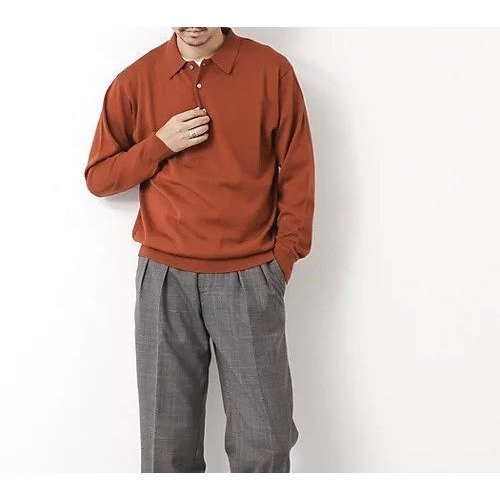 【ノーリーズ グッドマン/NOLLEY'S goodman / MEN】の14G成型 ウォッシャブル NSN長袖ポロニット 25AW 人気、トレンドファッション・服の通販 founy(ファニー) 　ファッション　Fashion　メンズファッション　Fashion for Men　インナー　Innerwear　ウォッシャブル　Machine Washable　クラシカル　Classical, Vintage-Inspired　シンプル　Simple, Minimal　ジャケット　Jacket, Outerwear　ドレス　Dress, One-Piece　長袖　Long Sleeve, Full Sleeve　リラックス　Relax, Relaxed Fit　ロング　Long, Long-Length　おすすめ　Recommended / Our Picks　エレガント 上品　Elegant　ビジネス 仕事 通勤　Business / Work / Commuting　2025年　2025　2025-2026秋冬・A/W　Autumn/Winter 2025–26 AW25–26　other-3|ID: prp329100004639235 ipo3291000000034176173