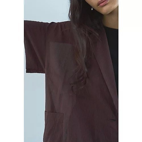 【マージュール/marjour】のSHEER RELAX JACKET 人気、トレンドファッション・服の通販 founy(ファニー) 　ファッション　Fashion　レディースファッション　Fashion for Women　アウター　Coat / Outerwear Collection　レディースジャケット・軽アウター　Jackets　秋　Autumn　コンパクト　Compact, Small Size　シアー　Sheer, See-Through　ジャケット　Jacket, Outerwear　ストレッチ　Stretch, Stretchy Fabric　タンク　Tank Top, Sleeveless Top　定番　Standard, Basic Item　長袖　Long Sleeve, Full Sleeve　ポケット　Pocket, Pocket Detail　ロング　Long, Long-Length　夏　Summer　other-2|ID: prp329100004641678 ipo3291000000033474839