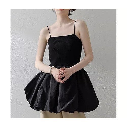 【ウィムガゼット/Whim Gazette】の【THE PAUSE】バルーンニットキャミ 人気、トレンドファッション・服の通販 founy(ファニー) 　ファッション　Fashion　レディースファッション　Fashion for Women　トップス・カットソー　Cut & Sew Tops　ニット　Knit Tops & Sweaters　キャミソール&ノースリーブ　Camisoles & Sleeveless Tops　ヴィンテージ　Vintage Style　キャミソール　Camisole, Spaghetti Strap Top　グラデーション　Gradient, Ombre　コンビ　Combo, Combination Style　ジャケット　Jacket, Outerwear　タフタ　Taffeta, Structured Fabric　ドッキング　Docking, Mixed Material　バルーン　Balloon, Balloon Silhouette　ワイド　Wide, Wide Fit　ワーク　Workwear, Utility Style　おすすめ　Recommended / Our Picks　2025年　2025　2025-2026秋冬・A/W　Autumn/Winter 2025–26 AW25–26　 other-1|ID: prp329100004642558 ipo3291000000033486571