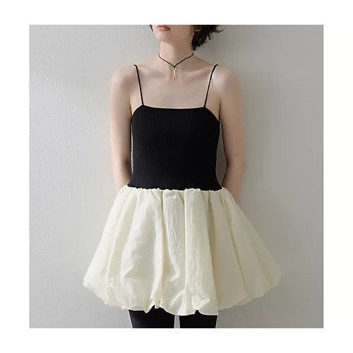 【ウィムガゼット/Whim Gazette】の【THE PAUSE】バルーンニットキャミ 人気、トレンドファッション・服の通販 founy(ファニー) 　ファッション　Fashion　レディースファッション　Fashion for Women　トップス・カットソー　Cut & Sew Tops　ニット　Knit Tops & Sweaters　キャミソール&ノースリーブ　Camisoles & Sleeveless Tops　ヴィンテージ　Vintage Style　キャミソール　Camisole, Spaghetti Strap Top　グラデーション　Gradient, Ombre　コンビ　Combo, Combination Style　ジャケット　Jacket, Outerwear　タフタ　Taffeta, Structured Fabric　ドッキング　Docking, Mixed Material　バルーン　Balloon, Balloon Silhouette　ワイド　Wide, Wide Fit　ワーク　Workwear, Utility Style　おすすめ　Recommended / Our Picks　2025年　2025　2025-2026秋冬・A/W　Autumn/Winter 2025–26 AW25–26　other-2|ID: prp329100004642558 ipo3291000000033486577