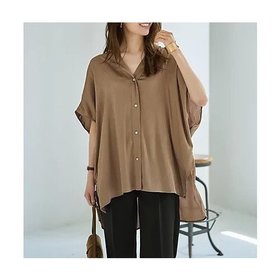 【スタイルデリ/STYLE DELI】の【LUXE】楊柳ゆったりVネックブラウスB 人気、トレンドファッション・服の通販 founy(ファニー) ファッション Fashion レディースファッション Fashion for Women トップス・カットソー Cut & Sew Tops シャツ・ブラウス・オフィスカジュアル Elegant Blouses & Button-Ups Vネックトップス V-Neck Tops / V-Cut Neckline Shirts イエロー Yellow エアリー Airy Texture 秋 Autumn サロペット Overalls, Salopette シルバー Silver, Metallic Silver ストライプ Stripe, Striped Pattern ストレート Straight, Straight Cut スリット Slit, Slit Detail とろみ Fluid, Flowy Fabric ドレープ Drape, Draping Fabric 定番 Standard, Basic Item 人気 Popular, Best Seller 長袖 Long Sleeve, Full Sleeve ベスト Vest, Waistcoat ポケット Pocket, Pocket Detail 冬 Winter / This Winter 夏 Summer エレガント 上品 Elegant |ID:prp329100004642606