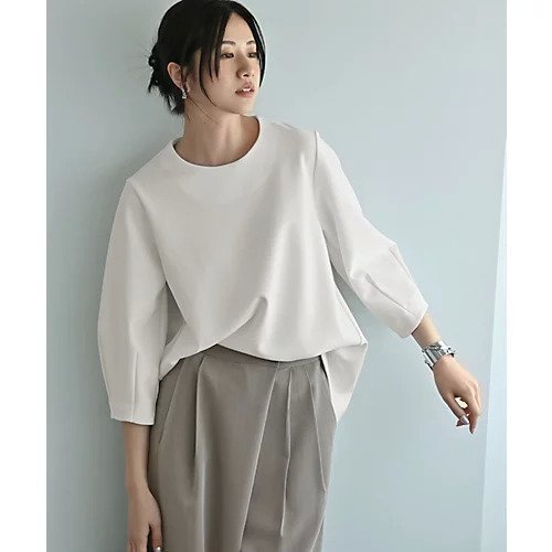 【スタイルデリ/STYLE DELI】の【Kana Oyama BLK001】バックシャツ生地トップス/DELI size インテリア・キッズ・メンズ・レディースファッション・服の通販 founy(ファニー) 　ファッション　Fashion　レディースファッション　Fashion for Women　トップス・カットソー　Cut & Sew Tops　シャツ・ブラウス・オフィスカジュアル　Elegant Blouses & Button-Ups　ギャザー　Gathered, Ruffled　コラボ　Collaboration, Collab　コレクション　Collection, Seasonal Line　シンプル　Simple, Minimal　ジョーゼット　Georgette, Semi-Sheer Fabric　スタイリッシュ　Stylish, Fashionable　ストライプ　Stripe, Striped Pattern　ストレッチ　Stretch, Stretchy Fabric　スニーカー　Sneakers, Trainers　ドレープ　Drape, Draping Fabric　バランス　Balance, Style Balance　フォルム　Silhouette, Form　フレア　Flare, Flared　A/W・秋冬　Autumn/Winter　夏　Summer　ホワイト|ID: prp329100004642608 ipo3291000000033487537