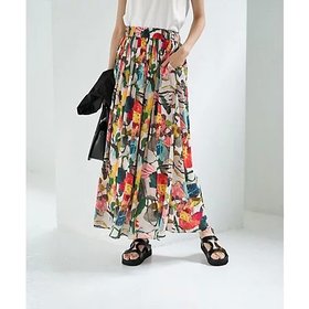 【スタイルデリ/STYLE DELI】 【LUXE】リゾートフラワー柄フレアスカート人気、トレンドファッション・服の通販 founy(ファニー) ファッション Fashion レディースファッション Fashion for Women スカート Skirts Aライン・フレアスカート A-Line & Flared Skirts イエロー Yellow ストライプ Stripe, Striped Pattern スニーカー Sneakers, Trainers スリット Slit, Slit Detail パターン Pattern, Design Print パープル Purple, Violet フィット Fit, Slim Fit フラワー Flower, Floral フレア Flare, Flared プリーツ Pleats, Pleated ポケット Pocket, Pocket Detail ミックス Mix, Mixed Style リゾート Resort, Vacation Style ループ Loop, Loop Knit ワイド Wide, Wide Fit 冬 Winter / This Winter A/W・秋冬 Autumn/Winter 夏 Summer |ID:prp329100004642610