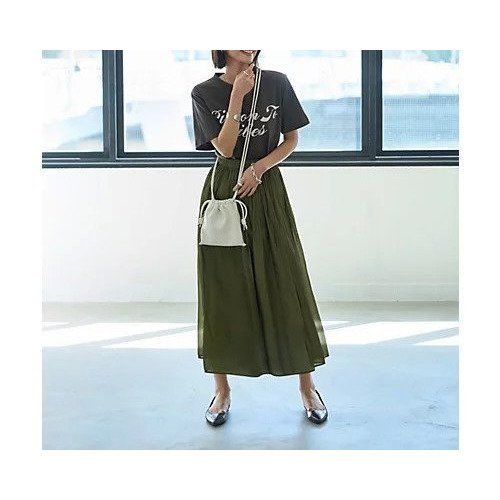 【スタイルデリ/STYLE DELI】の【LUXE】メタリックサテンギャザースカート 人気、トレンドファッション・服の通販 founy(ファニー) 　ファッション　Fashion　レディースファッション　Fashion for Women　スカート　Skirts　エアリー　Airy Texture　オーガンジー　Organza Fabric　春　Spring　ギャザー　Gathered, Ruffled　サテン　Satin, Glossy Fabric　サンダル　Sandals, Summer Shoes　シアー　Sheer, See-Through　シルバー　Silver, Metallic Silver　シンプル　Simple, Minimal　スウェット / スエット　Sweatshirt, Sweatwear　スニーカー　Sneakers, Trainers　スリット　Slit, Slit Detail　パーカー　Hoodie, Parka　ポケット　Pocket, Pocket Detail　ループ　Loop, Loop Knit　A/W・秋冬　Autumn/Winter　S/S・春夏　SS, Spring/Summer, Warm Season　夏　Summer　エレガント 上品　Elegant　other-2|ID: prp329100004642611 ipo3291000000033487561