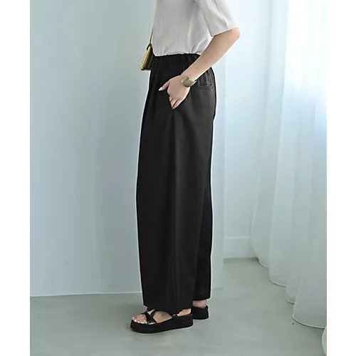 【スタイルデリ/STYLE DELI】の【Kana Oyama BLK001】セットアップパンツ/DELI size 人気、トレンドファッション・服の通販 founy(ファニー) 　ファッション　Fashion　レディースファッション　Fashion for Women　セットアップ　Matching Sets　レディースパンツ・ボトムス　Pants & Trousers / Bottoms　ギャザー　Gathered, Ruffled　コラボ　Collaboration, Collab　コレクション　Collection, Seasonal Line　シンプル　Simple, Minimal　ストレート　Straight, Straight Cut　スニーカー　Sneakers, Trainers　スーツ　Suit, Formalwear　セットアップ　Set-Up, Coordinated Outfit　ドレープ　Drape, Draping Fabric　フォルム　Silhouette, Form　フロント　Front, Front Design　ポケット　Pocket, Pocket Detail　ループ　Loop, Loop Knit　ワイド　Wide, Wide Fit　冬　Winter / This Winter　夏　Summer　エレガント 上品　Elegant　セレモニー　Ceremony　ビジネス 仕事 通勤　Business / Work / Commuting　other-3|ID: prp329100004642612 ipo3291000000033487571
