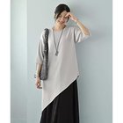 【スタイルデリ/STYLE DELI】の【Kana Oyama BLK001】アシメトップス/DELI size 人気、トレンドファッション・服の通販 founy(ファニー) ファッション Fashion レディースファッション Fashion for Women トップス・カットソー Cut & Sew Tops アシンメトリー Asymmetrical Style 春 Spring コラボ Collaboration, Collab コレクション Collection, Seasonal Line ショルダー Shoulder, Shoulder Strap シンプル Simple, Minimal ストレート Straight, Straight Cut デニム Denim, Jeans Material ドロップ Drop Shoulder, Dropped Style ネックレス Necklace, Pendant Necklace 長袖 Long Sleeve, Full Sleeve バランス Balance, Style Balance フォルム Silhouette, Form レギンス Leggings, Stretch Pants ロング Long, Long-Length ワイド Wide, Wide Fit A/W・秋冬 Autumn/Winter S/S・春夏 SS, Spring/Summer, Warm Season 夏 Summer エレガント 上品 Elegant thumbnail ライトグレー|ID: prp329100004643651 ipo3291000000033499051