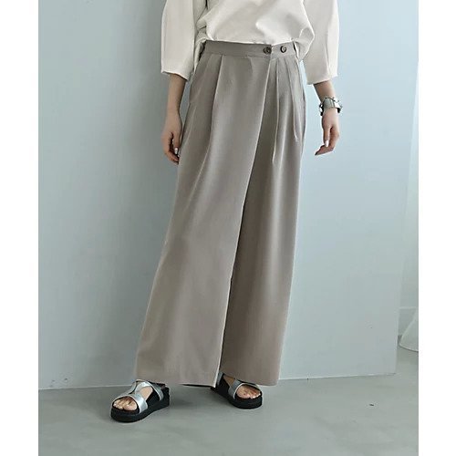 【スタイルデリ/STYLE DELI】の【Kana Oyama BLK001】スカート見えパンツ/DELI size 人気、トレンドファッション・服の通販 founy(ファニー) 　ファッション　Fashion　レディースファッション　Fashion for Women　スカート　Skirts　コラボ　Collaboration, Collab　コレクション　Collection, Seasonal Line　シンプル　Simple, Minimal　ストレート　Straight, Straight Cut　スニーカー　Sneakers, Trainers　スーツ　Suit, Formalwear　フェミニン　Feminine, Girly　フォルム　Silhouette, Form　フロント　Front, Front Design　ポケット　Pocket, Pocket Detail　マーブル　Marble, Marble Pattern　ラップ　Wrap, Wrap Design　ループ　Loop, Loop Knit　ワイド　Wide, Wide Fit　冬　Winter / This Winter　夏　Summer　エレガント 上品　Elegant　 other-1|ID: prp329100004643653 ipo3291000000033499071