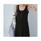 【スタイルデリ/STYLE DELI】のヘンリーネックリブ生地フレアワンピース ブラック|ID: prp329100004643655 ipo3291000000033499088