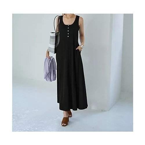 【スタイルデリ/STYLE DELI】のヘンリーネックリブ生地フレアワンピース 人気、トレンドファッション・服の通販 founy(ファニー) 　ファッション　Fashion　レディースファッション　Fashion for Women　ワンピース　Dresses　春　Spring　秋　Autumn　カットソー　Cut and Sewn Top　カーディガン　Cardigan, Knitwear　ジャケット　Jacket, Outerwear　タンク　Tank Top, Sleeveless Top　デコルテ　Décolleté, Neckline　パジャマ　Pajamas, Sleepwear　フレア　Flare, Flared　ブラジャー　Bra, Lingerie　ブルゾン　Blouson, Bomber Jacket　ペチコート　Petticoat, Underskirt　ポケット　Pocket, Pocket Detail　ライダース　Riders　レギンス　Leggings, Stretch Pants　冬　Winter / This Winter　夏　Summer　other-2|ID: prp329100004643655 ipo3291000000033499089