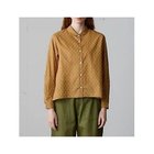 【ミディウミ/MidiUmi】のドット柄ダッチカラーシャツ ブラウン|ID: prp329100004644416 ipo3291000000036044391