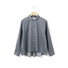 【ミディウミ/MidiUmi】のドット柄ダッチカラーシャツ グレー|ID: prp329100004644416 ipo3291000000036282494