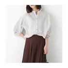 【ヒューマンウーマン/HUMAN WOMAN】のインドコットンボイルアップリケブラウス グレー|ID: prp329100004644423 ipo3291000000033510340