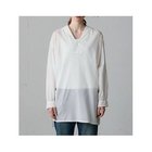 【ミディウミ/MidiUmi】のシースルーセーラーカラーチュニック 人気、トレンドファッション・服の通販 founy(ファニー) ファッション Fashion レディースファッション Fashion for Women トップス・カットソー Cut & Sew Tops おすすめ Recommended / Our Picks スリット Slit, Slit Detail タートルネック Turtleneck, High Neck チュニック Tunic, Long Top ボトム Bottoms, Lower Wear ヴィンテージ Vintage Style thumbnail オフホワイト|ID: prp329100004644430 ipo3291000000036044328