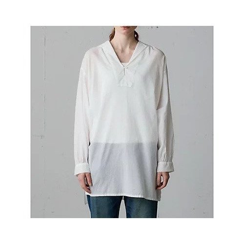 【ミディウミ/MidiUmi】のシースルーセーラーカラーチュニック インテリア・キッズ・メンズ・レディースファッション・服の通販 founy(ファニー) 　ファッション　Fashion　レディースファッション　Fashion for Women　トップス・カットソー　Cut & Sew Tops　おすすめ　Recommended / Our Picks　スリット　Slit, Slit Detail　タートルネック　Turtleneck, High Neck　チュニック　Tunic, Long Top　ボトム　Bottoms, Lower Wear　ヴィンテージ　Vintage Style　オフホワイト|ID: prp329100004644430 ipo3291000000036044328