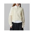 【ミディウミ/MidiUmi】のメッシュニットジップカーディガン キナリ|ID: prp329100004644440 ipo3291000000035298621