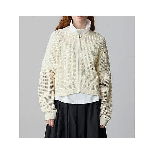 【ミディウミ/MidiUmi】のメッシュニットジップカーディガン インテリア・キッズ・メンズ・レディースファッション・服の通販 founy(ファニー) ファッション Fashion レディースファッション Fashion for Women トップス・カットソー Cut & Sew Tops ニット Knit Tops & Sweaters カーディガン・羽織り Layered Style Cardigans おすすめ Recommended / Our Picks スポーティ Sporty, Casual Athletic ベスト Vest, Waistcoat メッシュ Mesh, Net Fabric 半袖 Short Sleeve, Half Sleeve キナリ|ID: prp329100004644440 ipo3291000000035437384