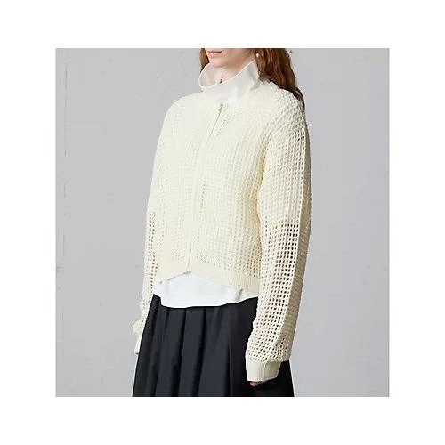 【ミディウミ/MidiUmi】のメッシュニットジップカーディガン 人気、トレンドファッション・服の通販 founy(ファニー) ファッション Fashion レディースファッション Fashion for Women トップス・カットソー Cut & Sew Tops ニット Knit Tops & Sweaters カーディガン・羽織り Layered Style Cardigans おすすめ Recommended / Our Picks スポーティ Sporty, Casual Athletic ベスト Vest, Waistcoat メッシュ Mesh, Net Fabric 半袖 Short Sleeve, Half Sleeve other-2|ID: prp329100004644440 ipo3291000000035437388