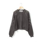 【ミディウミ/MidiUmi】のメッシュニットジップカーディガン チャコールグレー|ID: prp329100004644440 ipo3291000000036282468