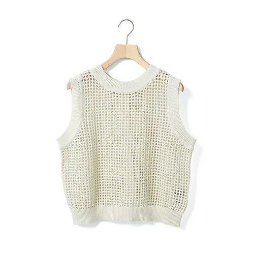 【ミディウミ/MidiUmi】のメッシュニット2WAYベスト インテリア・キッズ・メンズ・レディースファッション・服の通販 founy(ファニー) 　ファッション　Fashion　レディースファッション　Fashion for Women　アウター　Coat / Outerwear Collection　トップス・カットソー　Cut & Sew Tops　ニット　Knit Tops & Sweaters　ベスト&ジレ / 重ね着スタイル　Vests & Gilets　おすすめ　Recommended / Our Picks　ベスト　Vest, Waistcoat　メッシュ　Mesh, Net Fabric　人気　Popular, Best Seller　半袖　Short Sleeve, Half Sleeve　キナリ|ID: prp329100004644446 ipo3291000000035919112