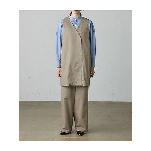【ミディウミ/MidiUmi】のコットンリネンワイドボリュームパンツ インテリア・キッズ・メンズ・レディースファッション・服の通販 founy(ファニー) 　ファッション　Fashion　レディースファッション　Fashion for Women　パンツ　Pants & Trousers　セットアップ　Set-Up, Coordinated Outfit　リネン　Linen, Linen Fabric　ワイド　Wide, Wide Fit　ヴィンテージ　Vintage Style　ベージュ|ID: prp329100004644450 ipo3291000000033510556