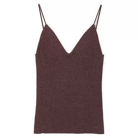 【カナコ サカイ/KANAKO SAKAI】 GLITTER RIBBED KNIT CAMISOLE人気、トレンドファッション・服の通販 founy(ファニー) ファッション Fashion レディースファッション Fashion for Women トップス・カットソー Cut & Sew Tops ニット Knit Tops & Sweaters 2025年 2025 2025-2026秋冬・A/W Autumn/Winter 2025–26 AW25–26 タンク Tank Top, Sleeveless Top モダン Modern, Contemporary 洗える Machine Washable |ID:prp329100004644526