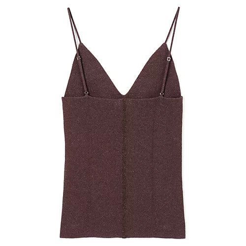 【カナコ サカイ/KANAKO SAKAI】のGLITTER RIBBED KNIT CAMISOLE 人気、トレンドファッション・服の通販 founy(ファニー) 　ファッション　Fashion　レディースファッション　Fashion for Women　トップス・カットソー　Cut & Sew Tops　ニット　Knit Tops & Sweaters　2025年　2025　2025-2026秋冬・A/W　Autumn/Winter 2025–26 AW25–26　タンク　Tank Top, Sleeveless Top　モダン　Modern, Contemporary　洗える　Machine Washable　other-2|ID: prp329100004644526 ipo3291000000035727205