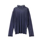 【ミズイロ インド/mizuiro ind】のメッシュドットハイネックプルオーバー ネイビー|ID: prp329100004644529 ipo3291000000033511608