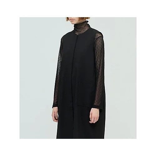 【ミズイロ インド/mizuiro ind】のメッシュドットハイネックプルオーバー 人気、トレンドファッション・服の通販 founy(ファニー) 　ファッション　Fashion　レディースファッション　Fashion for Women　トップス・カットソー　Cut & Sew Tops　カジュアルプルオーバー・ニットトップス　Pullovers & Knit Tops / Casual Pullovers　チュール　Tulip, Tulip Motif　ドット　Polka Dot, Dot Pattern　ハイネック　High Neck, Mock Neck　人気　Popular, Best Seller　other-2|ID: prp329100004644529 ipo3291000000033511609