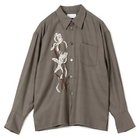 【マージ/MARGE】のWool equin-embellished shirt Khaki &#215; White flower|ID:prp329100004644535