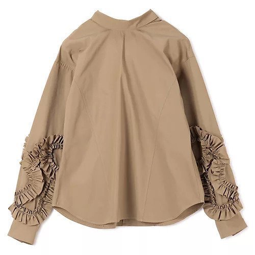 【マージ/MARGE】のHigh-Count weather Cottone tie detail frill shirt 人気、トレンドファッション・服の通販 founy(ファニー) 　ファッション　Fashion　レディースファッション　Fashion for Women　トップス・カットソー　Cut & Sew Tops　シャツ・ブラウス・オフィスカジュアル　Elegant Blouses & Button-Ups　2025年　2025　2025-2026秋冬・A/W　Autumn/Winter 2025–26 AW25–26　ギャザー　Gathered, Ruffled　コンシャス　Conscious, Bodycon　フリル　Frill, Ruffle　フロント　Front, Front Design　モダン　Modern, Contemporary　リボン　Ribbon, Bow　洗える　Machine Washable　 other-1|ID: prp329100004644536 ipo3291000000035600112