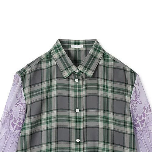 【テルマ/TELMA】のDocking Shirt 人気、トレンドファッション・服の通販 founy(ファニー) 　ファッション　Fashion　レディースファッション　Fashion for Women　トップス・カットソー　Cut & Sew Tops　シャツ・ブラウス・オフィスカジュアル　Elegant Blouses & Button-Ups　2025年　2025　2025-2026秋冬・A/W　Autumn/Winter 2025–26 AW25–26　コンビ　Combo, Combination Style　シアー　Sheer, See-Through　チェック　Check, Plaid, Tartan　ボタニカル　Botanical, Floral Pattern　ヨーク　Yoke, Yoke Design　エレガント 上品　Elegant　other-3|ID: prp329100004644537 ipo3291000000033511773