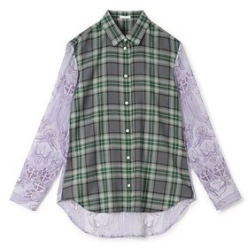 【テルマ/TELMA】 Docking Shirt人気、トレンドファッション・服の通販 founy(ファニー) ファッション Fashion レディースファッション Fashion for Women トップス・カットソー Cut & Sew Tops シャツ・ブラウス・オフィスカジュアル Elegant Blouses & Button-Ups 2025年 2025 2025-2026秋冬・A/W Autumn/Winter 2025–26 AW25–26 コンビ Combo, Combination Style シアー Sheer, See-Through チェック Check, Plaid, Tartan ボタニカル Botanical, Floral Pattern ヨーク Yoke, Yoke Design エレガント 上品 Elegant |ID:prp329100004644537