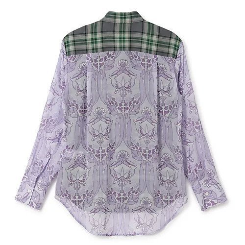 【テルマ/TELMA】のDocking Shirt 人気、トレンドファッション・服の通販 founy(ファニー) ファッション Fashion レディースファッション Fashion for Women トップス・カットソー Cut & Sew Tops シャツ・ブラウス・オフィスカジュアル Elegant Blouses & Button-Ups 2025年 2025 2025-2026秋冬・A/W Autumn/Winter 2025–26 AW25–26 コンビ Combo, Combination Style シアー Sheer, See-Through チェック Check, Plaid, Tartan ボタニカル Botanical, Floral Pattern ヨーク Yoke, Yoke Design エレガント 上品 Elegant other-2|ID: prp329100004644537 ipo3291000000035919601