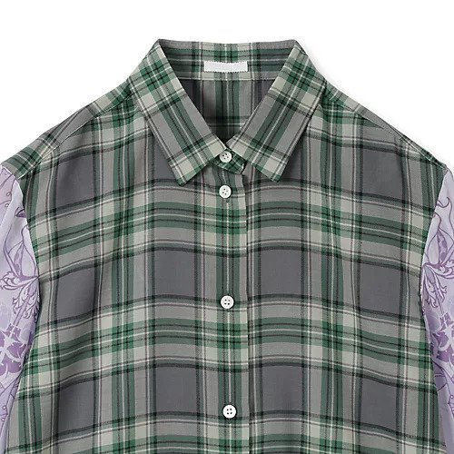 【テルマ/TELMA】のDocking Shirt 人気、トレンドファッション・服の通販 founy(ファニー) ファッション Fashion レディースファッション Fashion for Women トップス・カットソー Cut & Sew Tops シャツ・ブラウス・オフィスカジュアル Elegant Blouses & Button-Ups 2025年 2025 2025-2026秋冬・A/W Autumn/Winter 2025–26 AW25–26 コンビ Combo, Combination Style シアー Sheer, See-Through チェック Check, Plaid, Tartan ボタニカル Botanical, Floral Pattern ヨーク Yoke, Yoke Design エレガント 上品 Elegant other-3|ID: prp329100004644537 ipo3291000000035919603