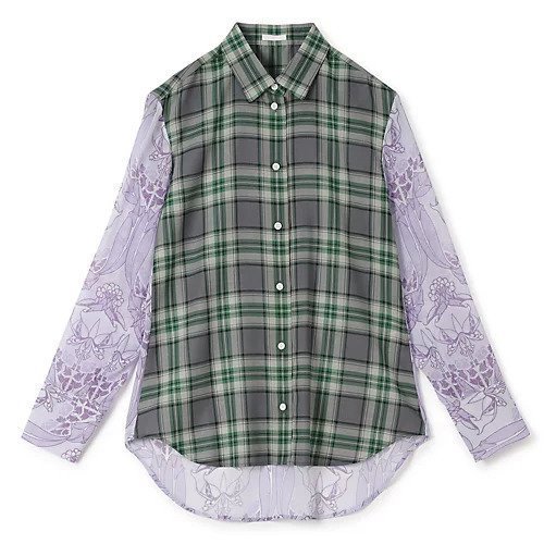 【テルマ/TELMA】のDocking Shirt インテリア・キッズ・メンズ・レディースファッション・服の通販 founy(ファニー) https://founy.com/ ファッション Fashion レディースファッション Fashion for Women トップス・カットソー Cut & Sew Tops シャツ・ブラウス・オフィスカジュアル Elegant Blouses & Button-Ups 2025年 2025 2025-2026秋冬・A/W Autumn/Winter 2025–26 AW25–26 コンビ Combo, Combination Style シアー Sheer, See-Through チェック Check, Plaid, Tartan ボタニカル Botanical, Floral Pattern ヨーク Yoke, Yoke Design エレガント 上品 Elegant |ID: prp329100004644537 ipo3291000000036040855
