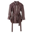 【テルマ/TELMA】のLeather-like Tailored Shirt 人気、トレンドファッション・服の通販 founy(ファニー) ファッション Fashion レディースファッション Fashion for Women トップス・カットソー Cut & Sew Tops シャツ・ブラウス・オフィスカジュアル Elegant Blouses & Button-Ups 2025年 2025 2025-2026秋冬・A/W Autumn/Winter 2025–26 AW25–26 カフス Cuff Design ロング Long, Long-Length 洗える Machine Washable thumbnail Bordeaux|ID: prp329100004644538 ipo3291000000035919608