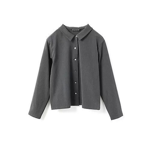 【ミズイロ インド/mizuiro ind】のT/Rベーシックシャツ インテリア・キッズ・メンズ・レディースファッション・服の通販 founy(ファニー) 　ファッション　Fashion　レディースファッション　Fashion for Women　トップス・カットソー　Cut & Sew Tops　シャツ・ブラウス・オフィスカジュアル　Elegant Blouses & Button-Ups　コンパクト　Compact, Small Size　ストレッチ　Stretch, Stretchy Fabric　セットアップ　Set-Up, Coordinated Outfit　ベーシック　Basic, Essential　チャコールグレー|ID: prp329100004644549 ipo3291000000036044275