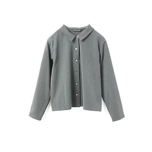 【ミズイロ インド/mizuiro ind】のT/Rベーシックシャツ インテリア・キッズ・メンズ・レディースファッション・服の通販 founy(ファニー) 　ファッション　Fashion　レディースファッション　Fashion for Women　トップス・カットソー　Cut & Sew Tops　シャツ・ブラウス・オフィスカジュアル　Elegant Blouses & Button-Ups　コンパクト　Compact, Small Size　ストレッチ　Stretch, Stretchy Fabric　セットアップ　Set-Up, Coordinated Outfit　ベーシック　Basic, Essential　グレー|ID: prp329100004644549 ipo3291000000036044276