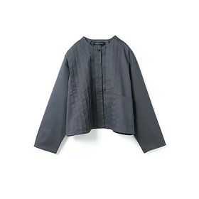 【ミズイロ インド/mizuiro ind】のクルーネックピンタックシャツ 人気、トレンドファッション・服の通販 founy(ファニー) ファッション Fashion レディースファッション Fashion for Women トップス・カットソー Cut & Sew Tops シャツ・ブラウス・オフィスカジュアル Elegant Blouses & Button-Ups アシンメトリー Asymmetrical Style ジャケット Jacket, Outerwear フロント Front, Front Design ポケット Pocket, Pocket Detail ワーク Workwear, Utility Style |ID:prp329100004644551