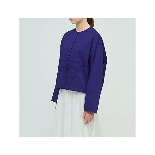 【ミズイロ インド/mizuiro ind】のクルーネックピンタックシャツ 人気、トレンドファッション・服の通販 founy(ファニー) 　ファッション　Fashion　レディースファッション　Fashion for Women　トップス・カットソー　Cut & Sew Tops　シャツ・ブラウス・オフィスカジュアル　Elegant Blouses & Button-Ups　アシンメトリー　Asymmetrical Style　ジャケット　Jacket, Outerwear　フロント　Front, Front Design　ポケット　Pocket, Pocket Detail　ワーク　Workwear, Utility Style　other-2|ID: prp329100004644551 ipo3291000000033512064