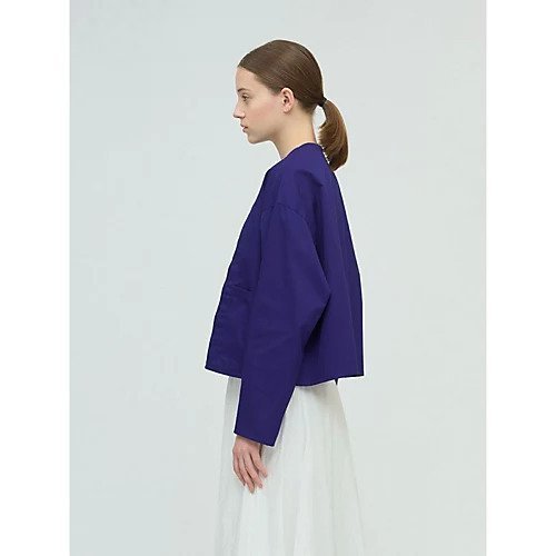 【ミズイロ インド/mizuiro ind】のクルーネックピンタックシャツ 人気、トレンドファッション・服の通販 founy(ファニー) 　ファッション　Fashion　レディースファッション　Fashion for Women　トップス・カットソー　Cut & Sew Tops　シャツ・ブラウス・オフィスカジュアル　Elegant Blouses & Button-Ups　アシンメトリー　Asymmetrical Style　ジャケット　Jacket, Outerwear　フロント　Front, Front Design　ポケット　Pocket, Pocket Detail　ワーク　Workwear, Utility Style　other-3|ID: prp329100004644551 ipo3291000000033512065