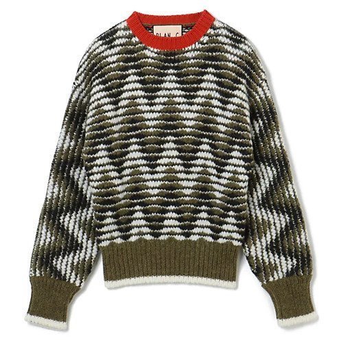 【プラン C/Plan C】のCROPPED JAQUARD KNIT インテリア・キッズ・メンズ・レディースファッション・服の通販 founy(ファニー) https://founy.com/ ファッション Fashion レディースファッション Fashion for Women トップス・カットソー Cut & Sew Tops ニット Knit Tops & Sweaters 2023年 2023 2023-2024秋冬・A/W Autumn/Winter 2023–24 AW23–24 コンパクト Compact, Small Size ベビー Baby, Babywear 洗える Machine Washable A/W・秋冬 Autumn/Winter |ID: prp329100004644558 ipo3291000000033512156
