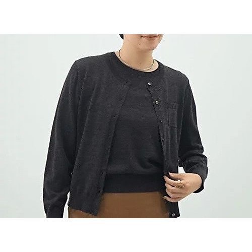 【ノーリーズソフィー/NOLLEY'S sophi】の《アンサンブル対応》《手洗い可能》ウール100クルーネックカーディガン インテリア・キッズ・メンズ・レディースファッション・服の通販 founy(ファニー) https://founy.com/ ファッション Fashion レディースファッション Fashion for Women トップス・カットソー Cut & Sew Tops カーディガン・羽織り Layered Style Cardigans アンサンブルニット Knit Ensembles & Twin Sets 2025年 2025 2025-2026秋冬・A/W Autumn/Winter 2025–26 AW25–26 アンサンブル Ensemble Set カーディガン Cardigan, Knitwear ベーシック Basic, Essential |ID: prp329100004644566 ipo3291000000033512253