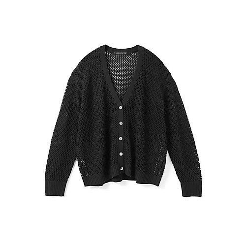 【ミズイロ インド/mizuiro ind】のメッシュVネックカーディガン インテリア・キッズ・メンズ・レディースファッション・服の通販 founy(ファニー) 　ファッション　Fashion　レディースファッション　Fashion for Women　トップス・カットソー　Cut & Sew Tops　カーディガン・羽織り　Layered Style Cardigans　Vネックトップス　V-Neck Tops / V-Cut Neckline Shirts　おすすめ　Recommended / Our Picks　カーディガン　Cardigan, Knitwear　コンパクト　Compact, Small Size　ベーシック　Basic, Essential　メッシュ　Mesh, Net Fabric　人気　Popular, Best Seller　ブラック|ID: prp329100004644569 ipo3291000000036044254